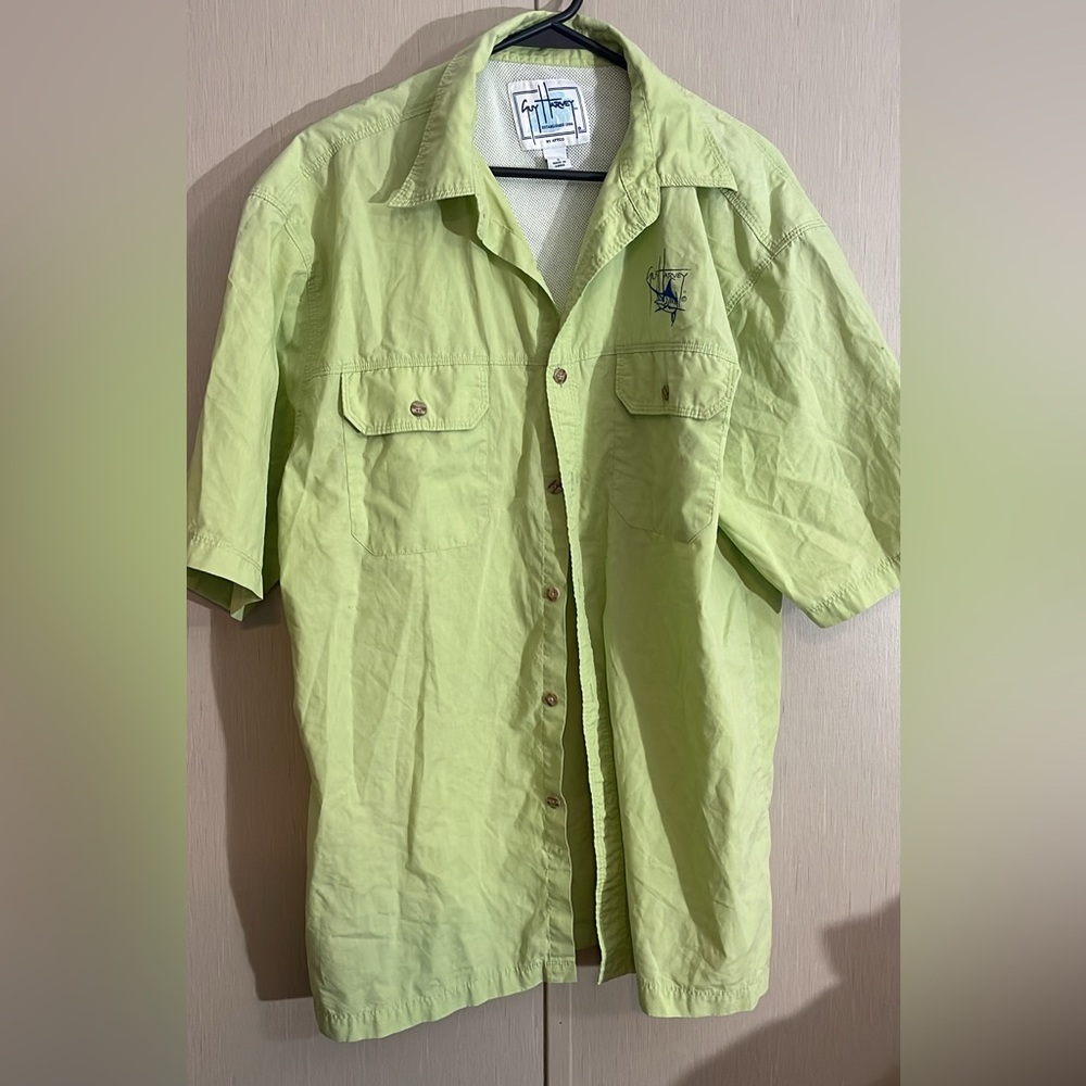 Guy Harvey men’s large fishing polo shirt